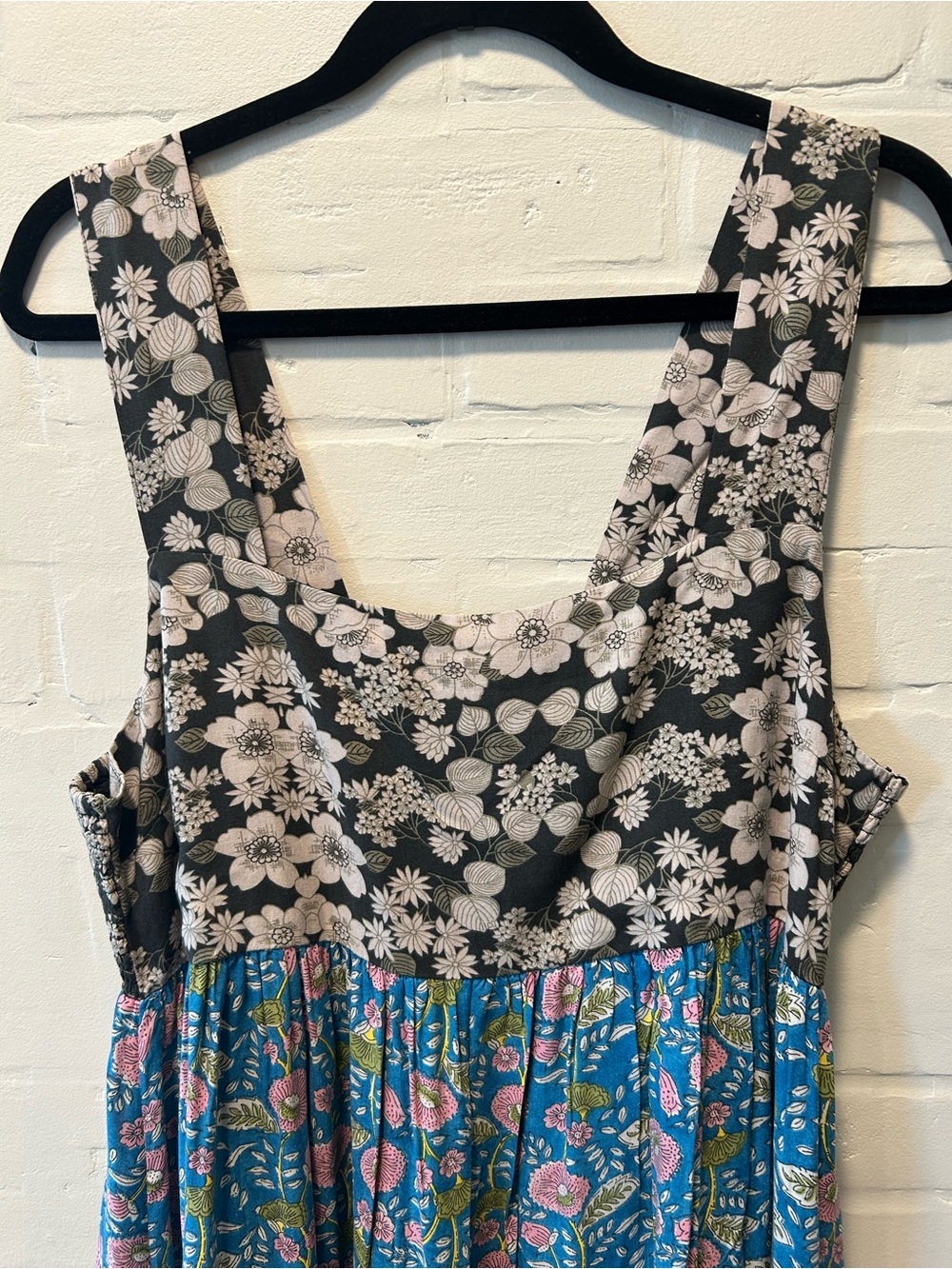 Natural Life Tricia Side Slit Floral Print Maxi Dress Size XL Farmhouse Chic - Picture 3 of 8